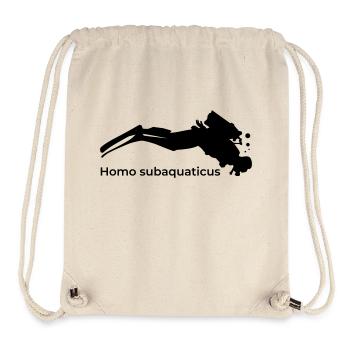 Homo Subaquaticus - Underwater Diver - Stanley/Stella Recycled Gym Bag - natural - Front