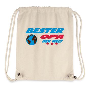 Bester OPA der welt - Sac à cordon recyclé Stanley/Stella - blanc naturel - Devant