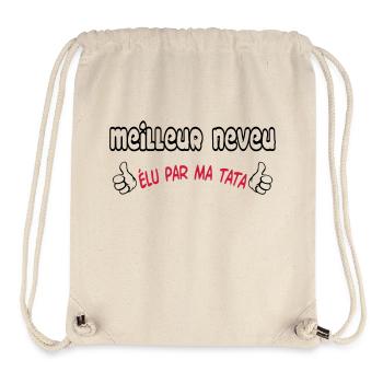 BESTER Neffe - Stanley/Stella recycelter Gym Bag - Naturweiß - Vorne