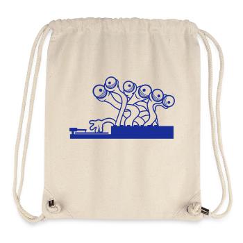 3 DJ Party Eyes Monster Alien Alien Horror - Stanley/Stella Recycled Gym Bag - natural - Front