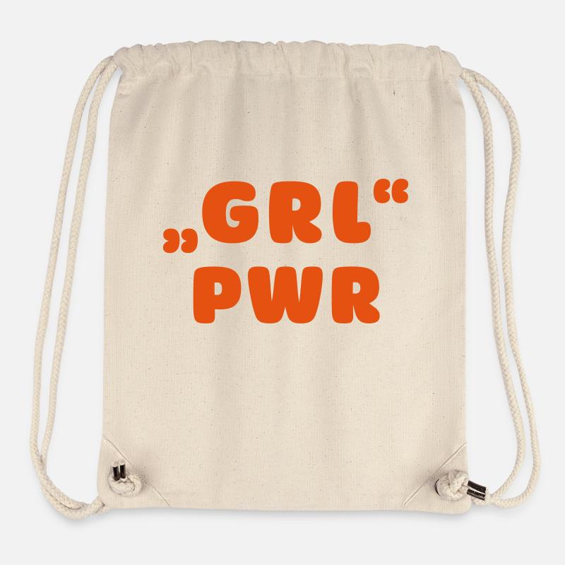 GRL PWR - Stanley/Stella recycelter Gym Bag - Naturweiß