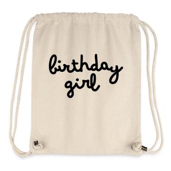 Birthday Girl - Stanley/Stella recycelter Gym Bag - Naturweiß - Vorne