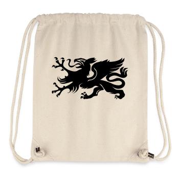 Wappen Rostock Greif - Stanley/Stella recycelter Gym Bag - Naturweiß - Vorne