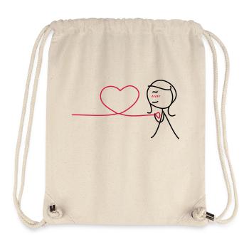 Together Forever (Motiv 1 von 2) (Girl) - Stanley/Stella recycelter Gym Bag - Naturweiß - Vorne