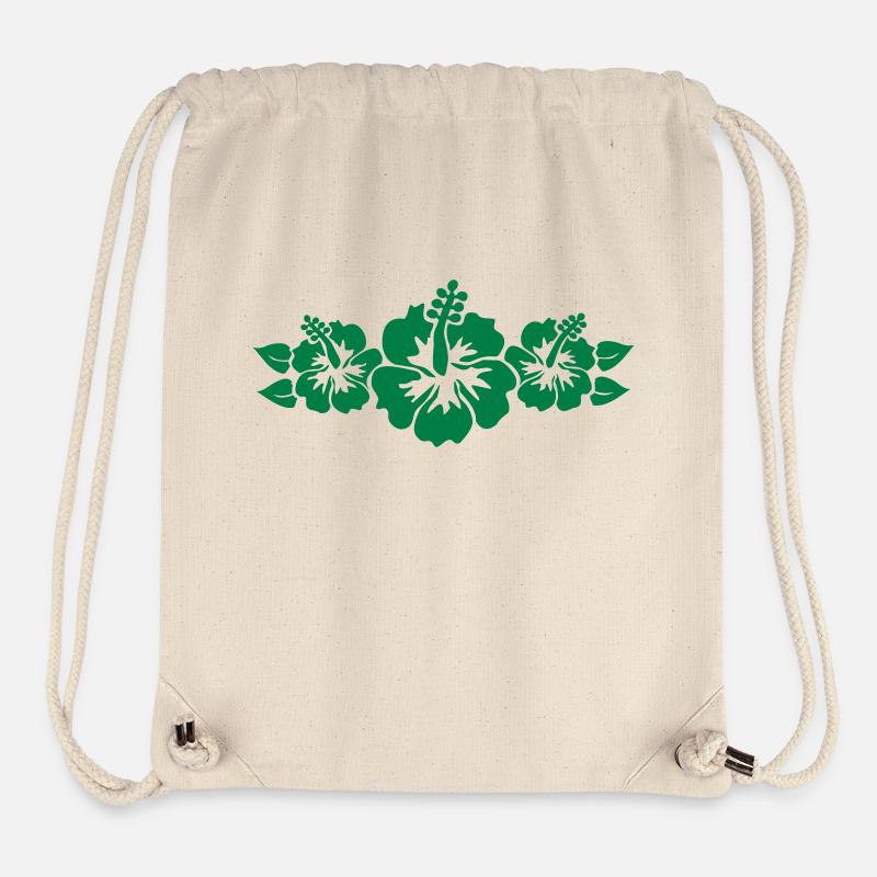 Flowers - Stanley/Stella Recycled Gym Bag - natural
