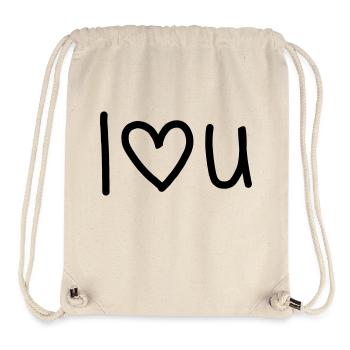 I Lovee You - Stanley/Stella recycelter Gym Bag - Naturweiß - Vorne