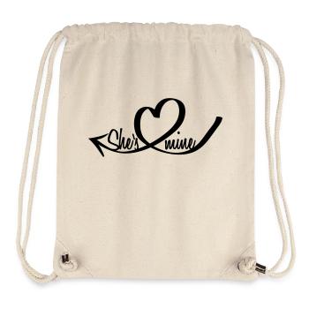 She's mine Heart - Stanley/Stella Recycled Gym Bag - natural - Front