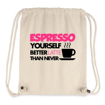 Coffee - Sac à cordon recyclé Stanley/Stella - blanc naturel - Devant