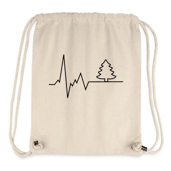herzschlag baum - Stanley/Stella recycelter Gym Bag - Naturweiß - Vorne