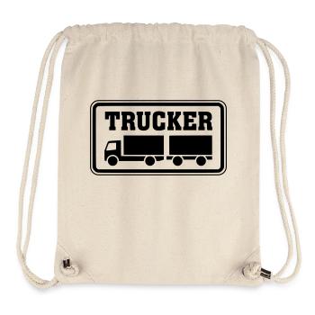 Shield Trucker Remorque Camion articulé - Sac à cordon recyclé Stanley/Stella - blanc naturel - Devant