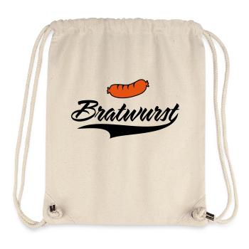 Bratwurst tout simplement délicieuse - Sac à cordon recyclé Stanley/Stella - blanc naturel - Devant