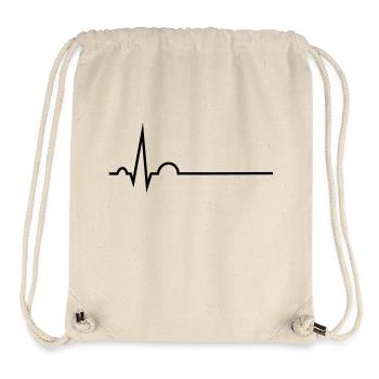 EKG - mittlerer Grundsrich - Stanley/Stella recycelter Gym Bag - Naturweiß - Vorne