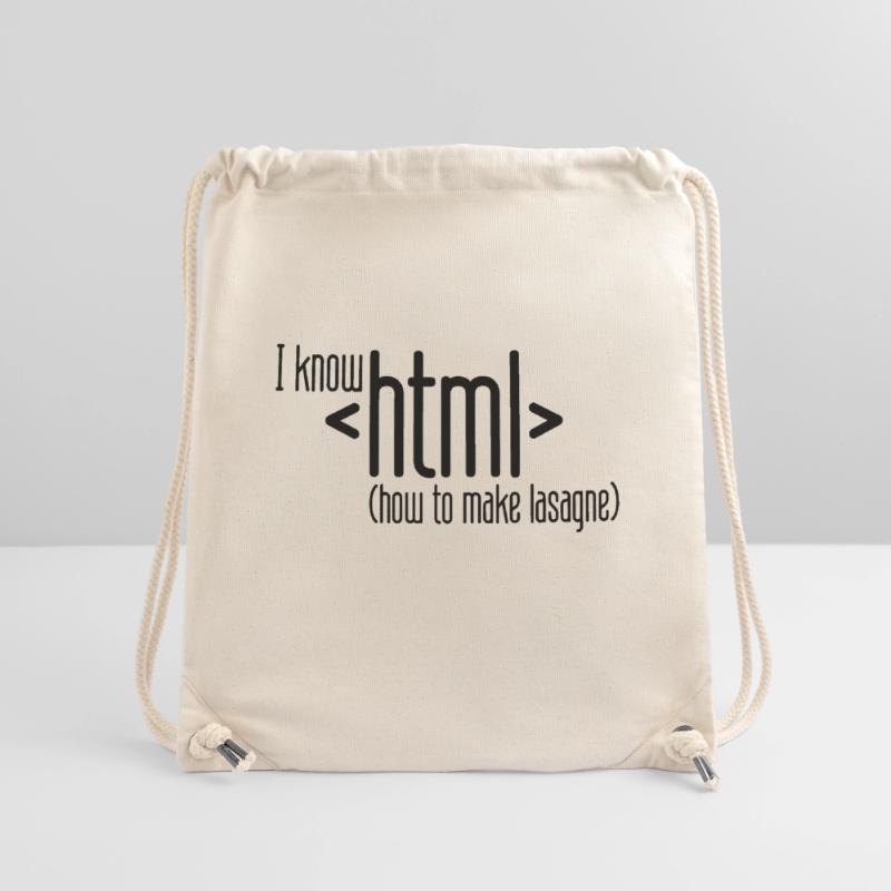 je sais html Sac à cordon recyclé Stanley/Stella