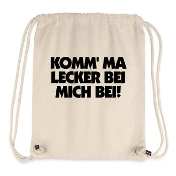 KOMM' MA LECKER BEI MICH BEI! - Stanley/Stella recycelter Gym Bag - Naturweiß - Vorne