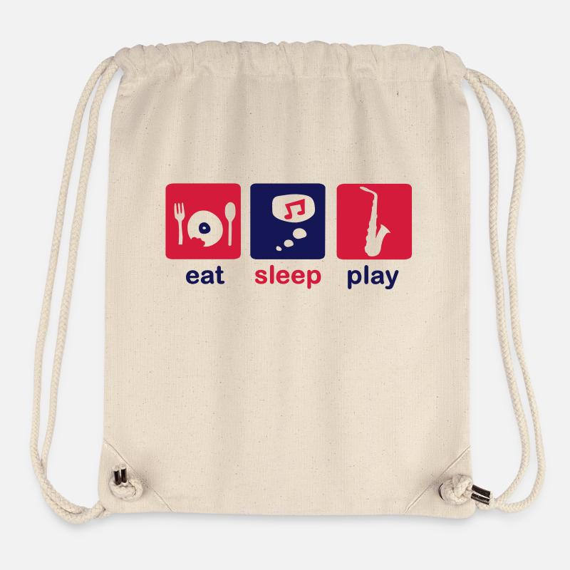 saxophone - Stanley/Stella Recycled Gym Bag - natural