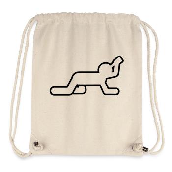 saufen - Stanley/Stella recycelter Gym Bag - Naturweiß - Vorne