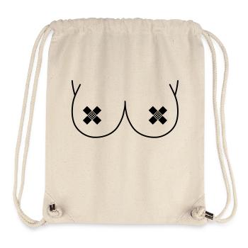 titten__f1 - Stanley/Stella recycelter Gym Bag - Naturweiß - Vorne