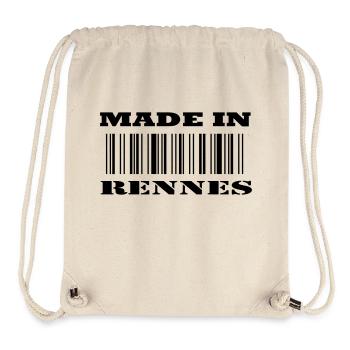 Made in RENNES - Sac à cordon recyclé Stanley/Stella - blanc naturel - Devant