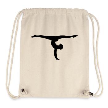 turnerin handstand bodenturnen kunstturnen - Stanley/Stella recycelter Gym Bag - Naturweiß - Vorne