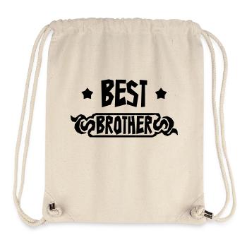 Frère Frangin Frere Naissance Bébé Frérot - Sac à cordon recyclé Stanley/Stella - blanc naturel - Devant
