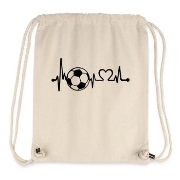 Football Love Beat - Sac à cordon recyclé Stanley/Stella - blanc naturel - Devant