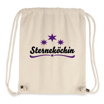 Tablier de cuisine chef étoilé - Sac à cordon recyclé Stanley/Stella - blanc naturel - Devant