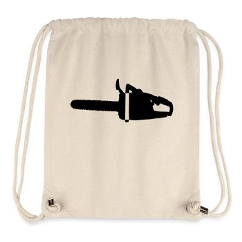 Motorsäge - Stanley/Stella recycelter Gym Bag - Naturweiß - Vorne