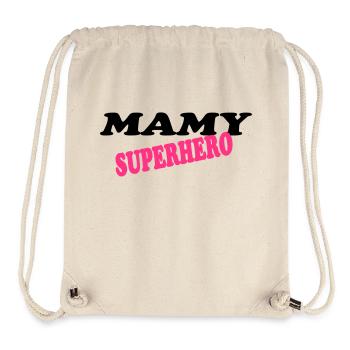 Mamy superhero - Stanley/Stella recycelter Gym Bag - Naturweiß - Vorne