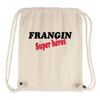 FRANGIN super héros - Sac à cordon recyclé Stanley/Stella - blanc naturel - Devant