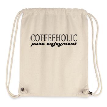 Coffeeholic Kaffee Coffee Milch Fun Trinken Get - Stanley/Stella recycelter Gym Bag - Naturweiß - Vorne
