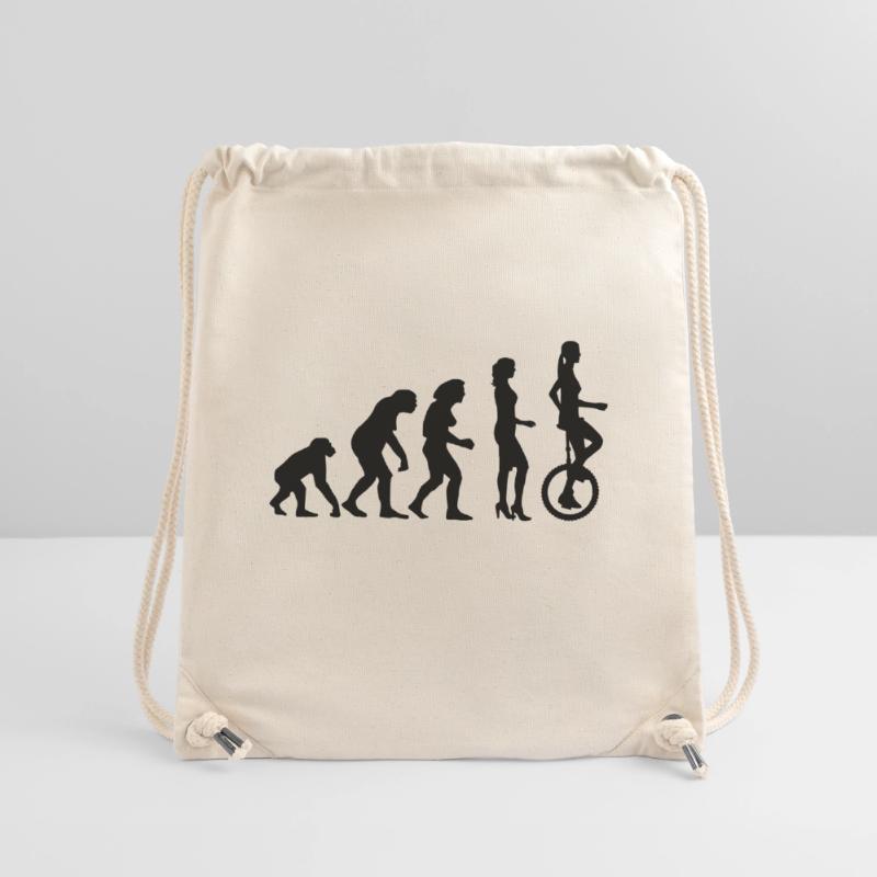 evolution_einradfahrerin_1c Stanley/Stella Recycled Gym Bag