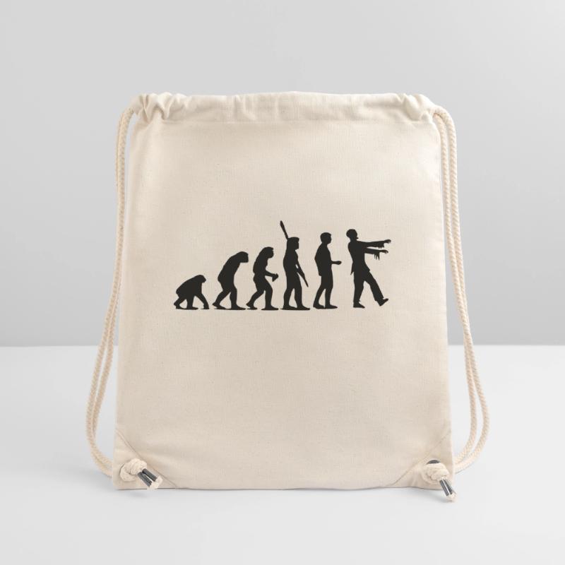 Zombie Evolution (einfarbig) Stanley/Stella recycelter Gym Bag