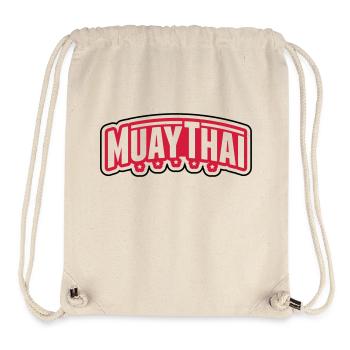 muay_thai_gn2 - Stanley/Stella recycelter Gym Bag - Naturweiß - Vorne