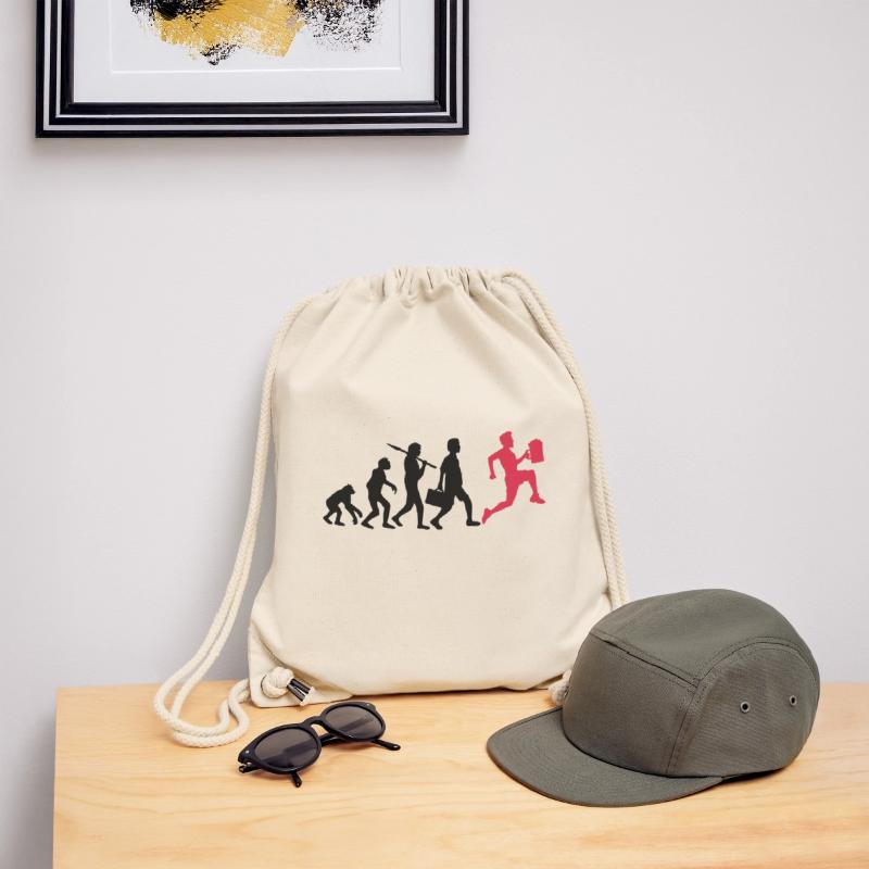 Evolution beer drinking race Stanley/Stella Recycled Gym Bag