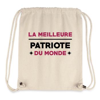 Patriote / Patriotisme / France / Chauvin Français - Sac à cordon recyclé Stanley/Stella - blanc naturel - Devant