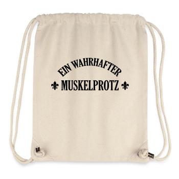 Kräftig Muskulös Muskelprotz Stämmig bodybuilding - Stanley/Stella recycelter Gym Bag - Naturweiß - Vorne