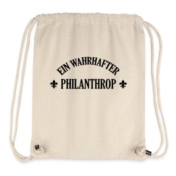 Philanthrop Philanthropin Menschenfreund Moral - Stanley/Stella recycelter Gym Bag - Naturweiß - Vorne