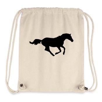 horse silhouette - Stanley/Stella recycelter Gym Bag - Naturweiß - Vorne