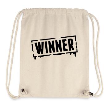 winner_stamp_grunge_g1 - Sac à cordon recyclé Stanley/Stella - blanc naturel - Devant