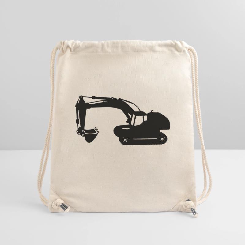 digger backhoe excavator machine Stanley/Stella Recycled Gym Bag