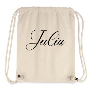 Nom de Julia - Sac à cordon recyclé Stanley/Stella - blanc naturel - Devant