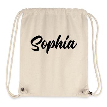 Nom de Sophia - Sac à cordon recyclé Stanley/Stella - blanc naturel - Devant