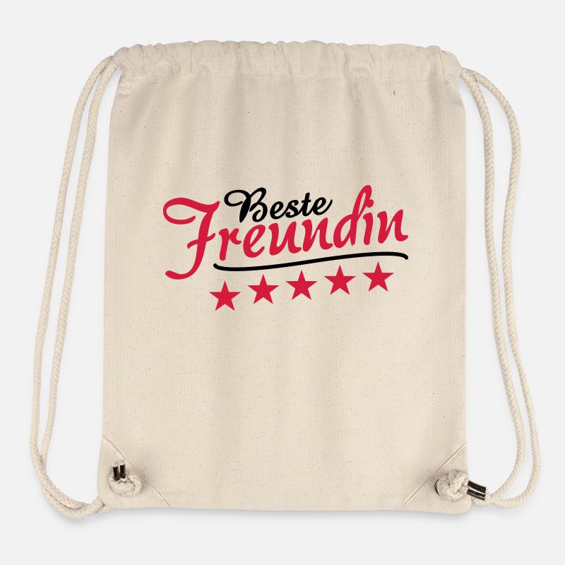 Beste Freundin - Stanley/Stella recycelter Gym Bag - Naturweiß