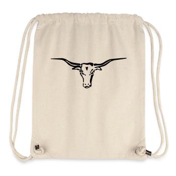 texas longhorn - Stanley/Stella recycelter Gym Bag - Naturweiß - Vorne