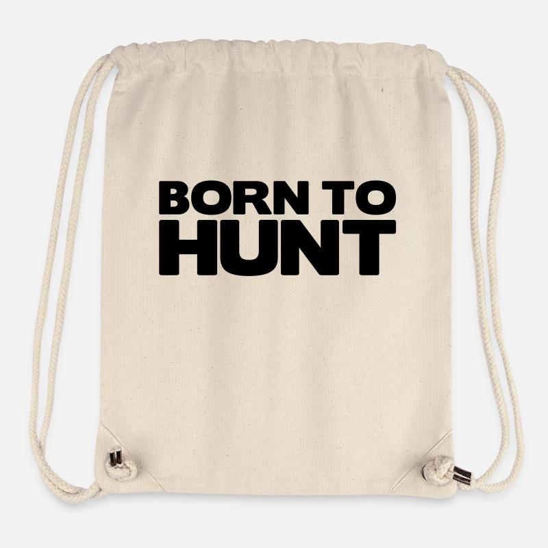 born to hunt - Stanley/Stella recycelter Gym Bag - Naturweiß