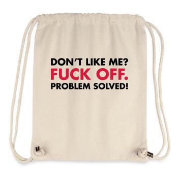 Fuck Off - Stanley/Stella Recycled Gym Bag - natural - Front