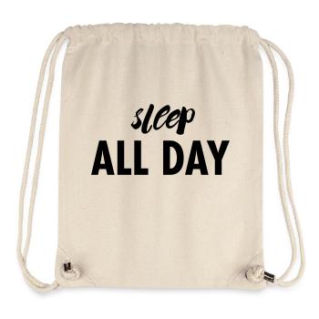 SLEEP ALL DAY - Sac à cordon recyclé Stanley/Stella - blanc naturel - Devant