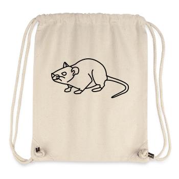 Maus - Stanley/Stella recycelter Gym Bag - Naturweiß - Vorne