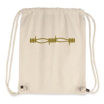Barbed wire - Stanley/Stella Recycled Gym Bag - natural - Front