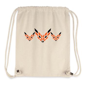 3 Foxes Abstract Logo Evil Eye Friends Team - Stanley/Stella Recycled Gym Bag - natural - Front